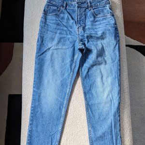 everlane curvy cheeky jean 29 ankle raw hem